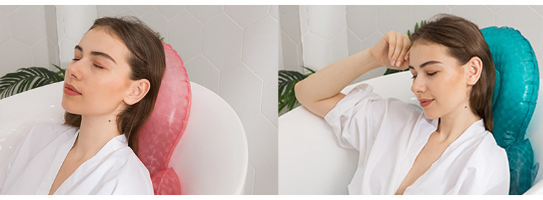 In Stock Wholesale Adult Spa Inflatable Cushion Chair Backrest with Suction Cup Beauty Hip Pad Hot Spring Massage Inflatable Mattress