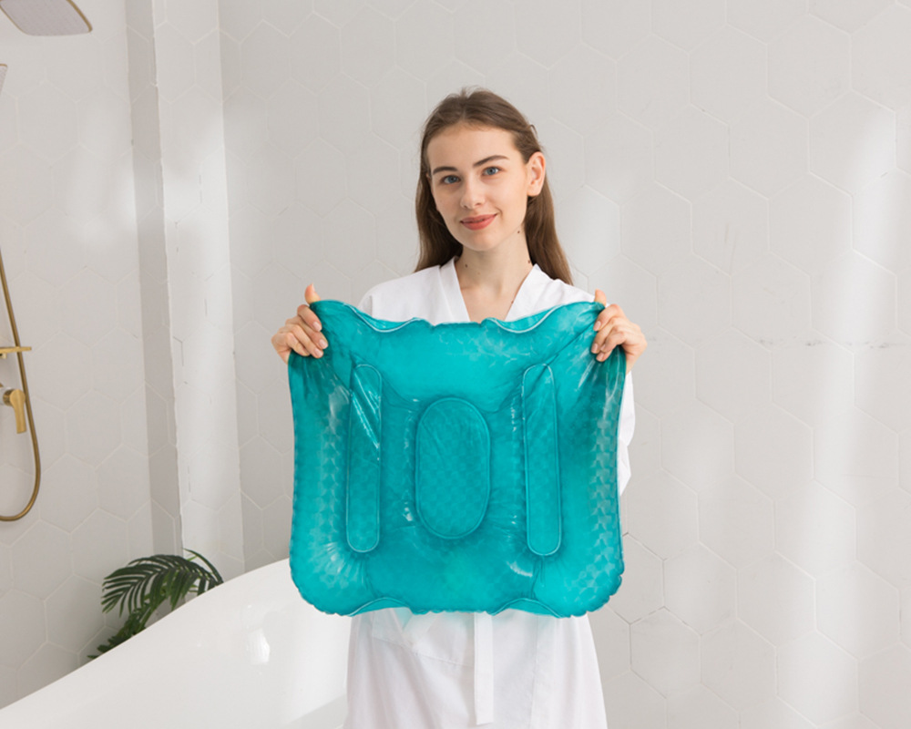 In Stock Wholesale Adult Spa Inflatable Cushion Chair Backrest with Suction Cup Beauty Hip Pad Hot Spring Massage Inflatable Mattress