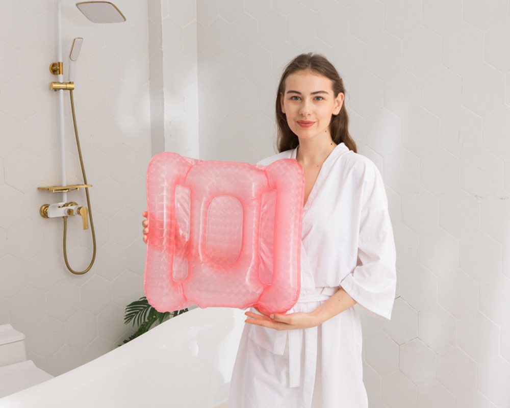 In Stock Wholesale Adult Spa Inflatable Cushion Chair Backrest with Suction Cup Beauty Hip Pad Hot Spring Massage Inflatable Mattress