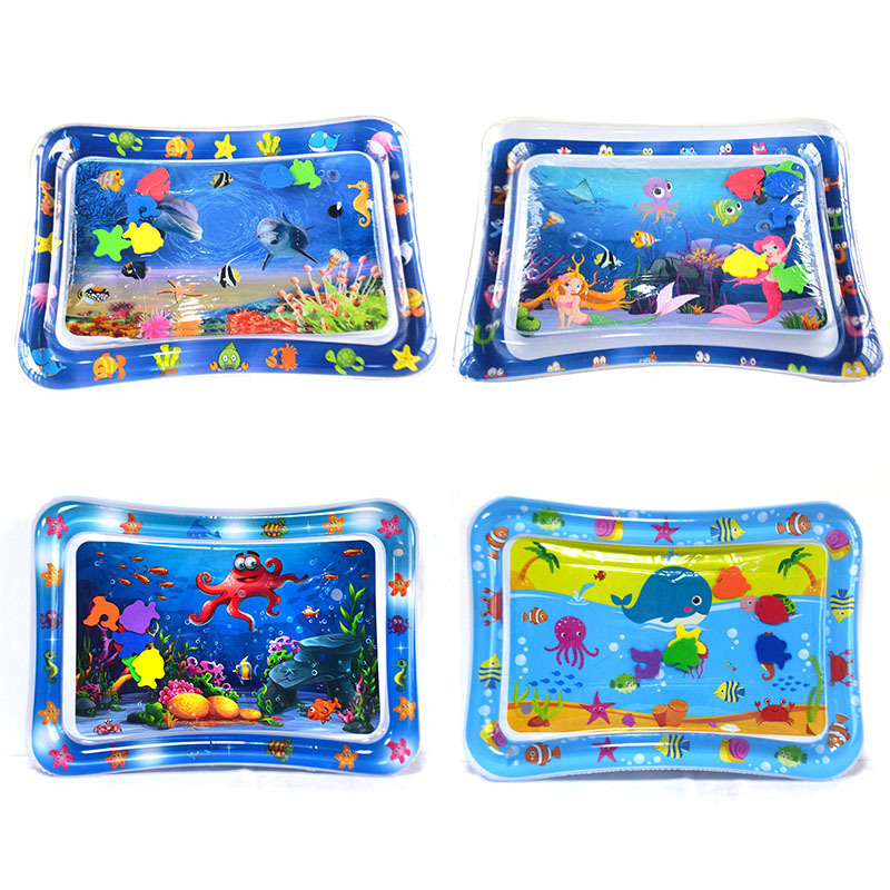 INS New Infant Inflatable Racket Water Cushion Marine Life Pai Pai Le Floor Mat Ice Pad Octopus Racket Mat Spot