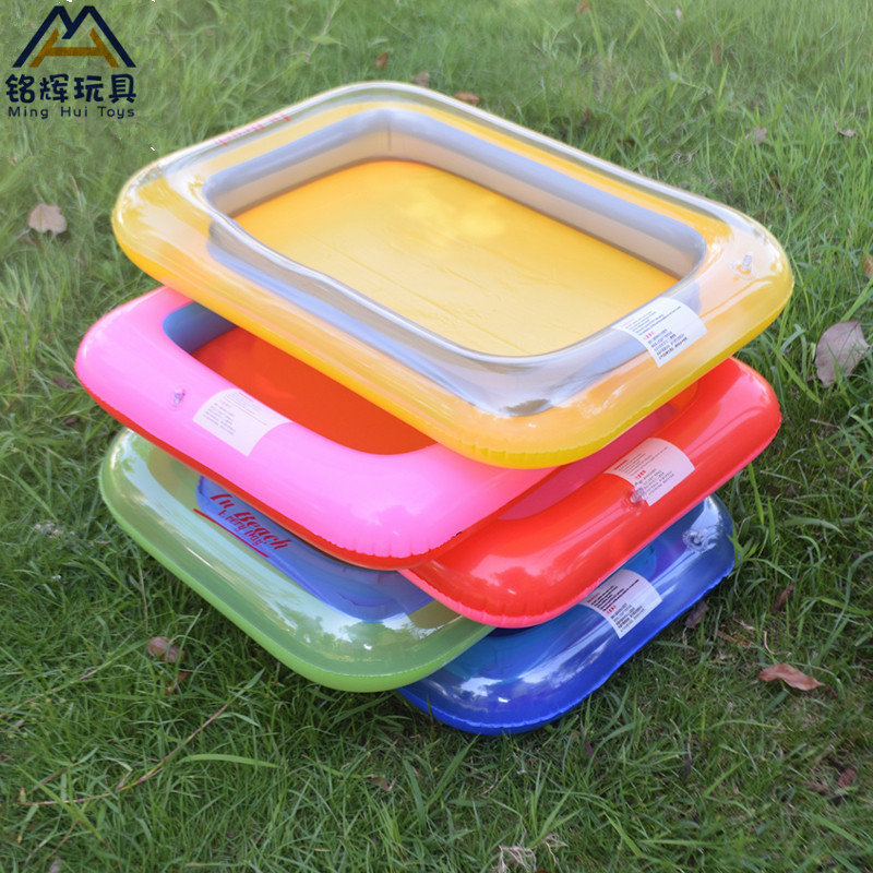 Factory Direct Sales PVC Inflatable Sand Table Children&#039;s Fishing Toys Baby Pool Air Water Pad Inflatable Tray Wholesale