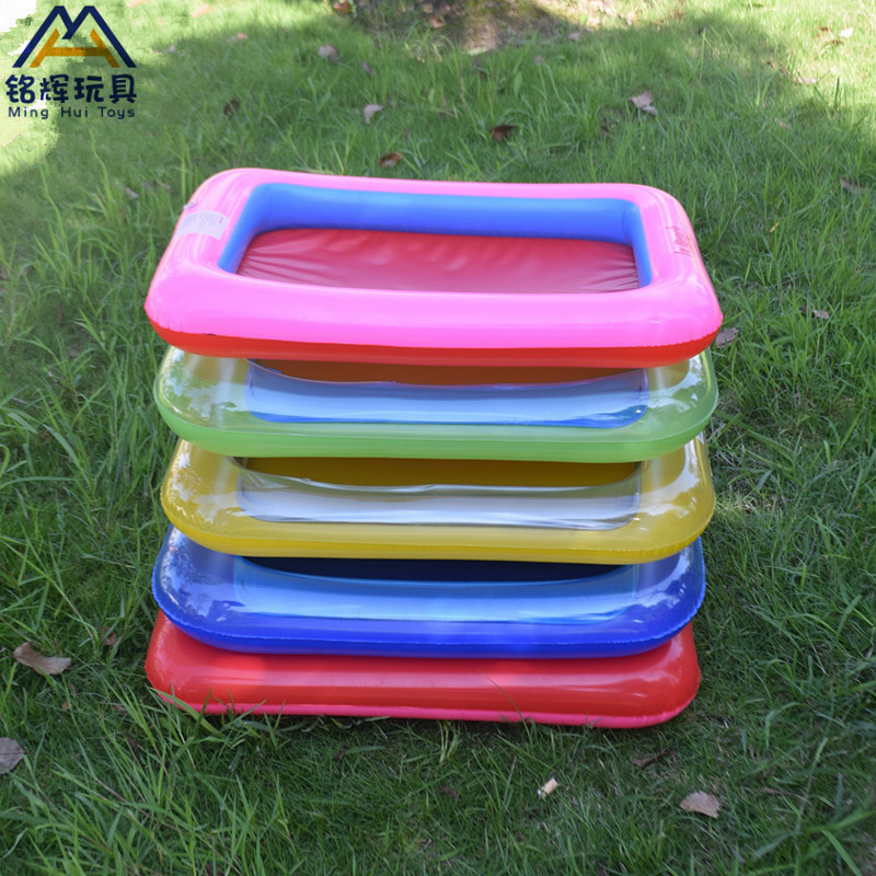 Factory Direct Sales PVC Inflatable Sand Table Children's Fishing Toys Baby Pool Air Water Pad Inflatable Tray Wholesale