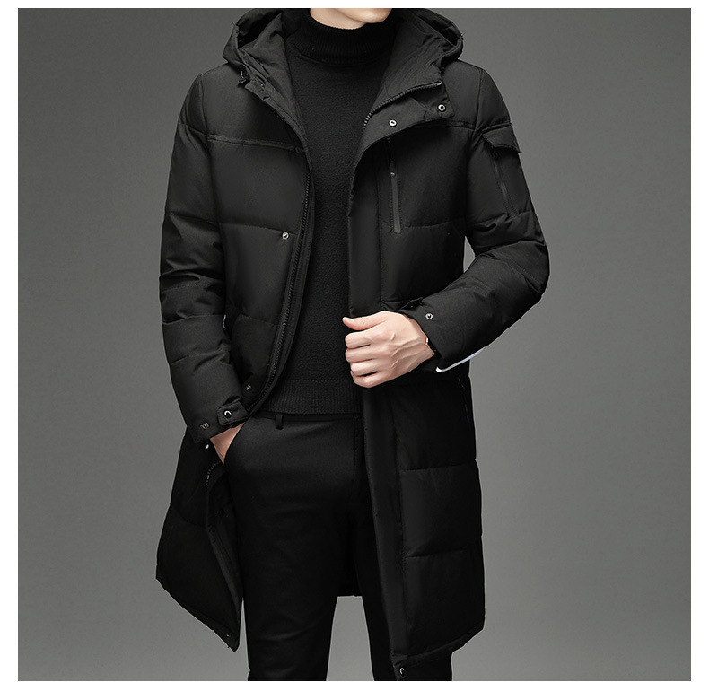 Down Jacket Men's Coat Dad Wear Long Cross-Border Factory Wholesale Work Clothing Overknee Thickened Middle-Aged and Elderly Outdoor Down Jacket Men's Coat Dad Wear Long Cross-Border Factory Wholesale Work Clothing Overknee Thickened Middle-Aged and Elderly Outdoor