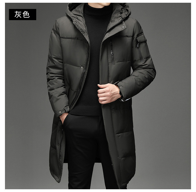 Down Jacket Men's Coat Dad Wear Long Cross-Border Factory Wholesale Work Clothing Overknee Thickened Middle-Aged and Elderly Outdoor Down Jacket Men's Coat Dad Wear Long Cross-Border Factory Wholesale Work Clothing Overknee Thickened Middle-Aged and Elderly Outdoor