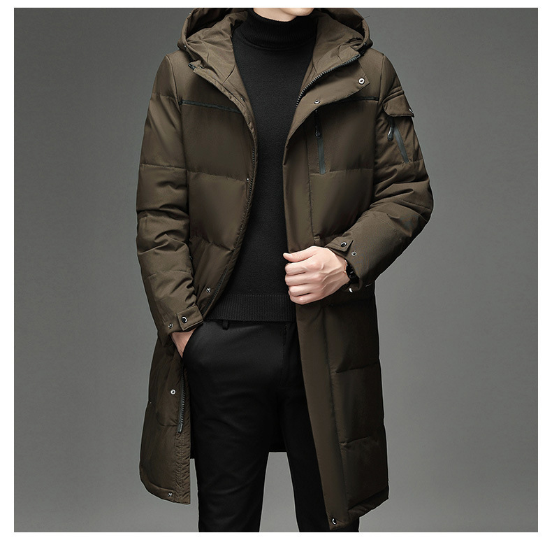 Down Jacket Men's Coat Dad Wear Long Cross-Border Factory Wholesale Work Clothing Overknee Thickened Middle-Aged and Elderly Outdoor Down Jacket Men's Coat Dad Wear Long Cross-Border Factory Wholesale Work Clothing Overknee Thickened Middle-Aged and Elderly Outdoor