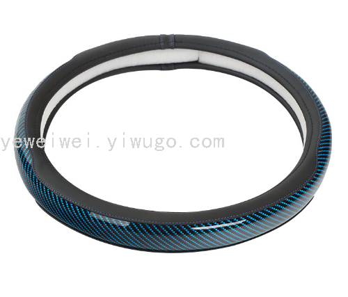 2021 New Mirror Carbon Fiber Non-Slip Car Steering Wheel Cover Four Seasons Universal Carbon Fiber Microfiber Steering Wheel Set