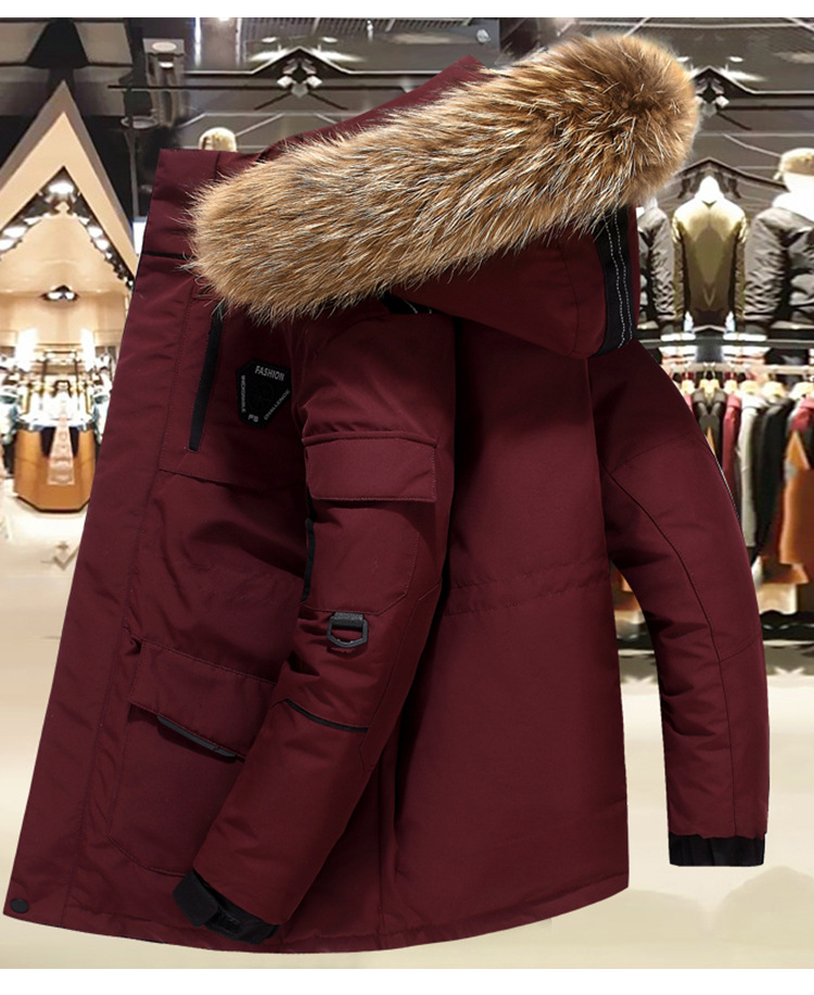 Down Jacket Men's Mid-Length Korean-Style Running Men's Couple Men's and Women's Same Thickened Warm Work Clothing Outdoor Cold Protective Clothing Coat Down Jacket Men's Mid-Length Korean-Style Running Men's Couple Men's and Women's Same Thickened Warm Work Clothing Outdoor Cold Protective Clothing Coat