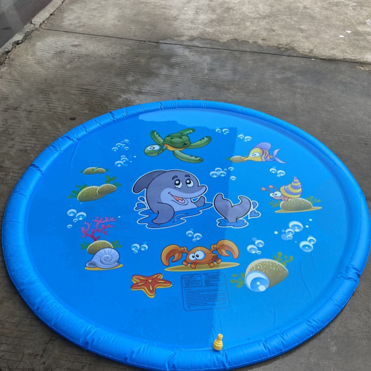 Currently Available PVC Inflatable Outdoor Spray Pad Children Splash Water Circle Inflatable Toys Spray Ball Spray Pad