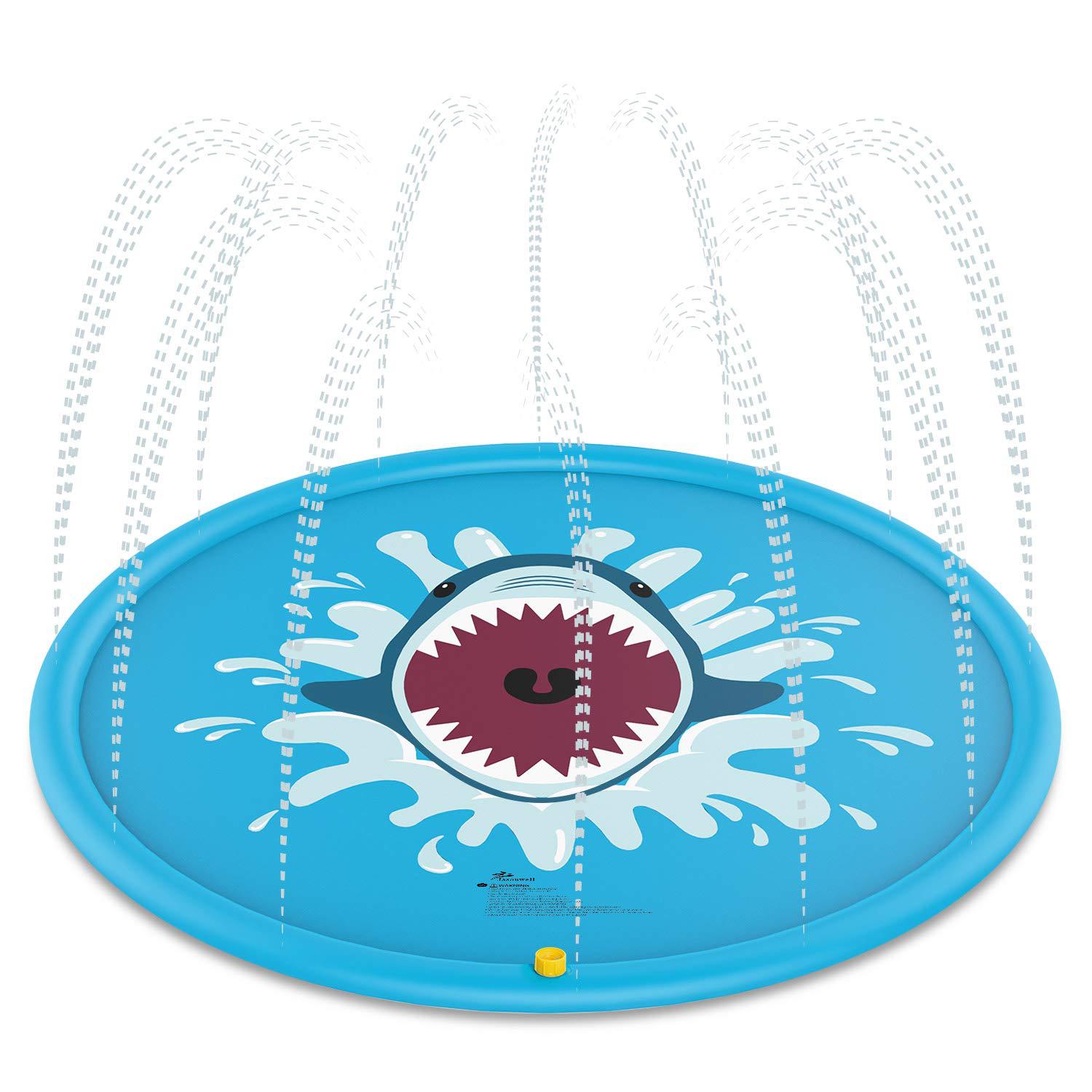 Currently Available PVC Inflatable Outdoor Spray Pad Children Splash Water Circle Inflatable Toys Spray Ball Spray Pad