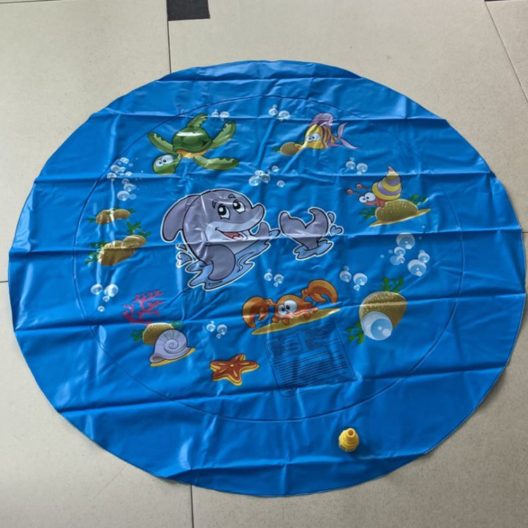 Currently Available PVC Inflatable Outdoor Spray Pad Children Splash Water Circle Inflatable Toys Spray Ball Spray Pad
