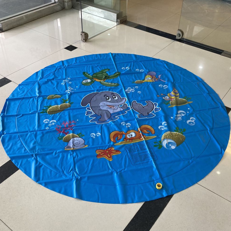 Currently Available PVC Inflatable Outdoor Spray Pad Children Splash Water Circle Inflatable Toys Spray Ball Spray Pad