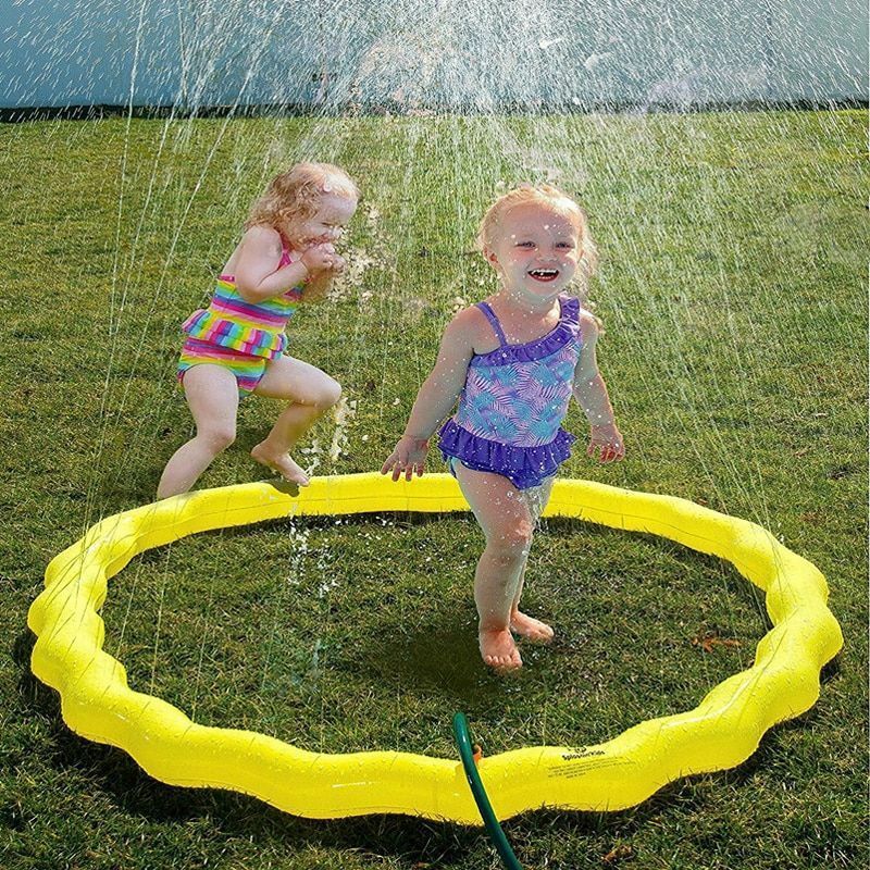 Currently Available PVC Inflatable Outdoor Spray Pad Children Splash Water Circle Inflatable Toys Spray Ball Spray Pad