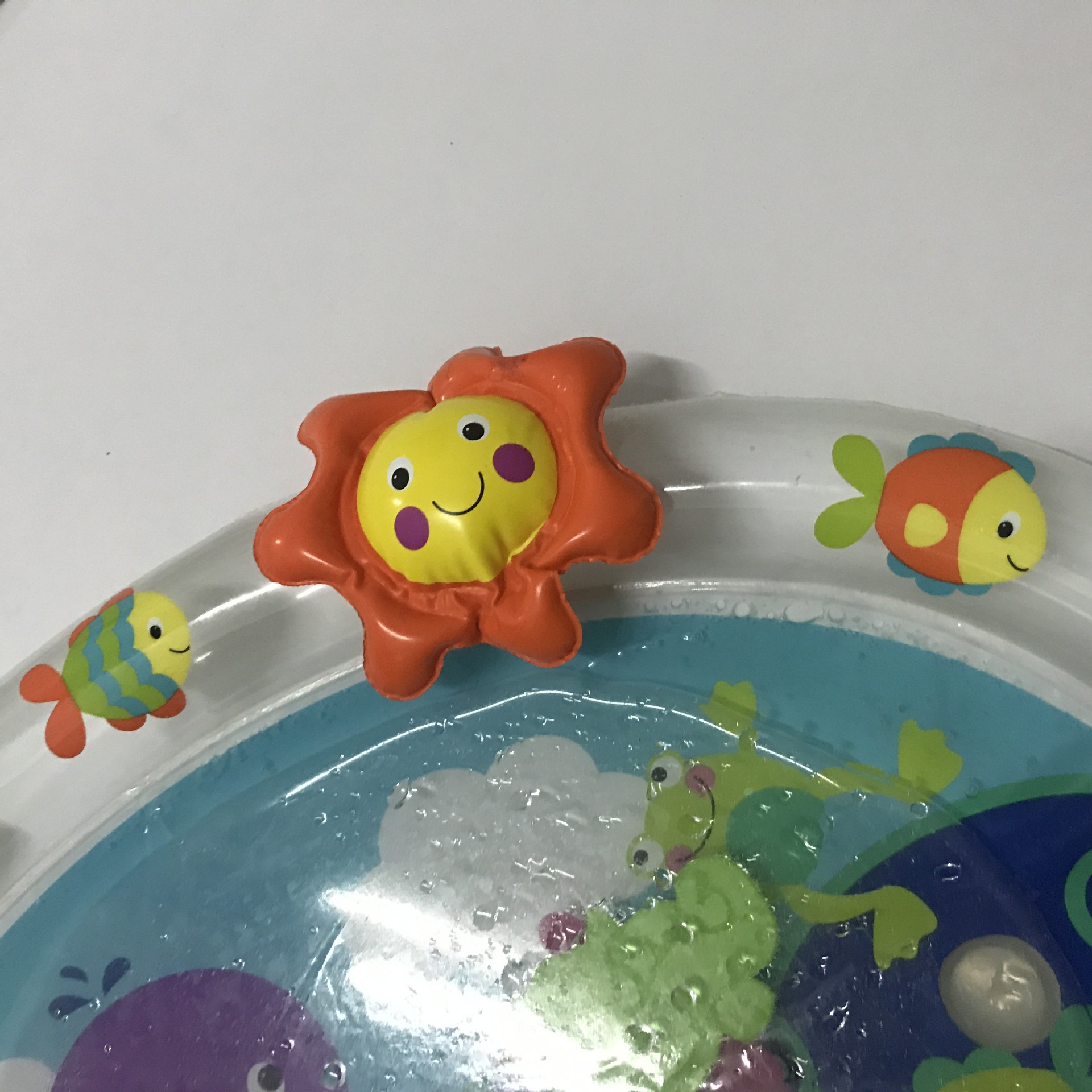 Currently Available PVC Inflatable Outdoor Spray Pad Children Splash Water Circle Inflatable Toys Spray Ball Spray Pad