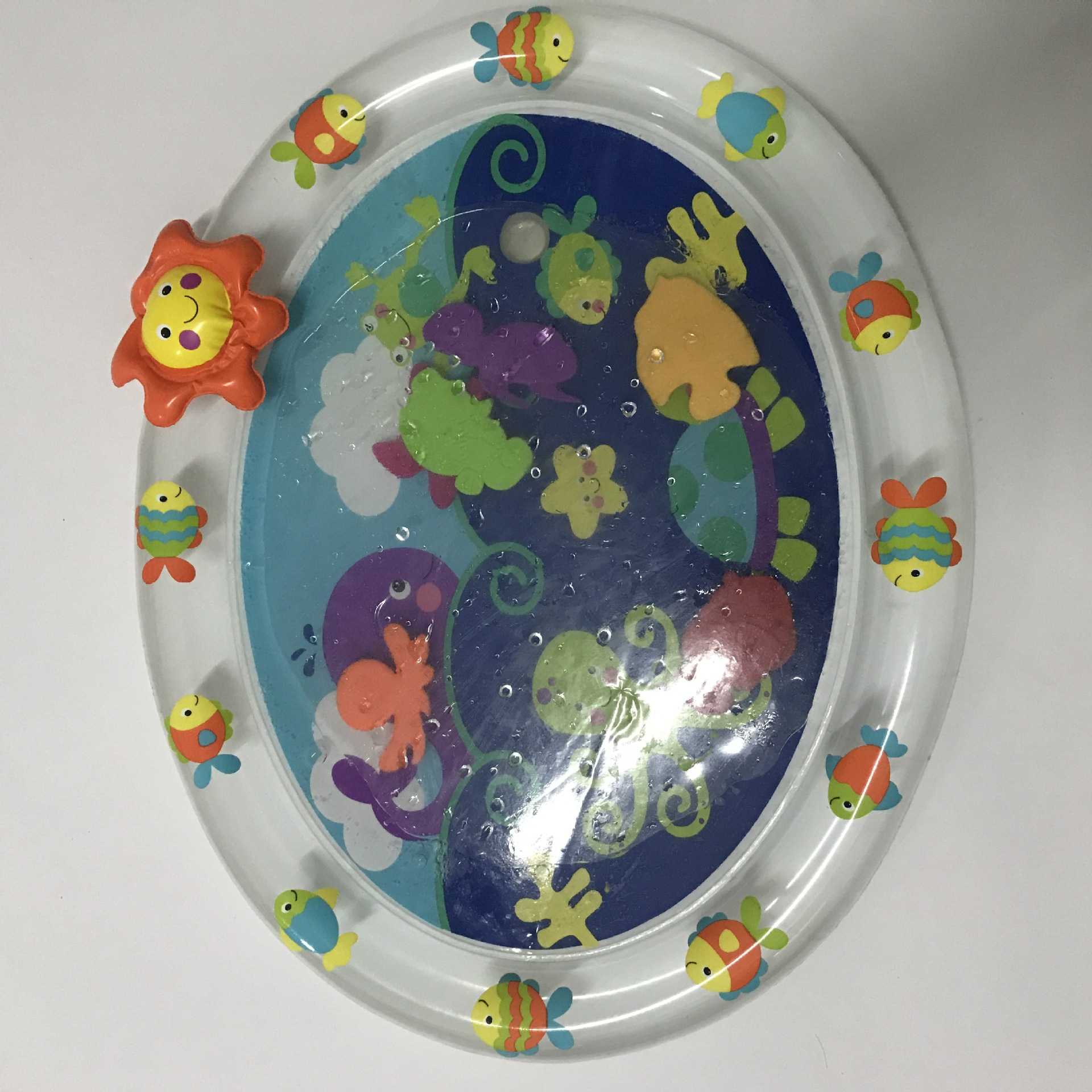 Currently Available PVC Inflatable Outdoor Spray Pad Children Splash Water Circle Inflatable Toys Spray Ball Spray Pad