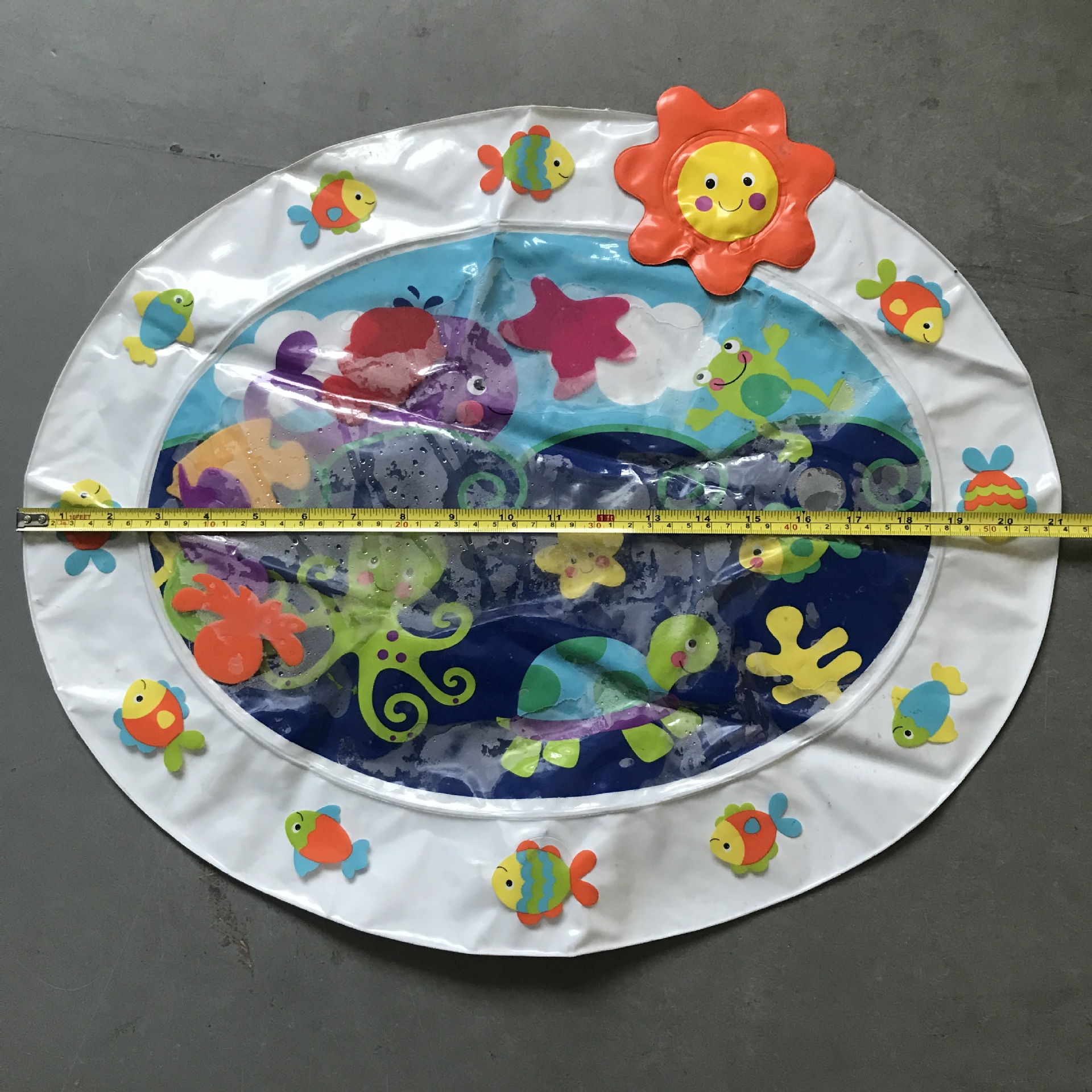 Currently Available PVC Inflatable Outdoor Spray Pad Children Splash Water Circle Inflatable Toys Spray Ball Spray Pad
