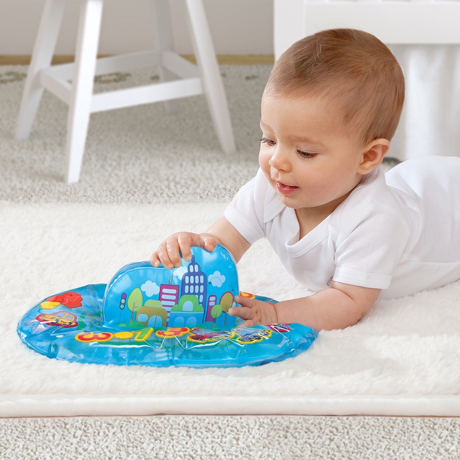 Currently Available PVC Inflatable Outdoor Spray Pad Children Splash Water Circle Inflatable Toys Spray Ball Spray Pad