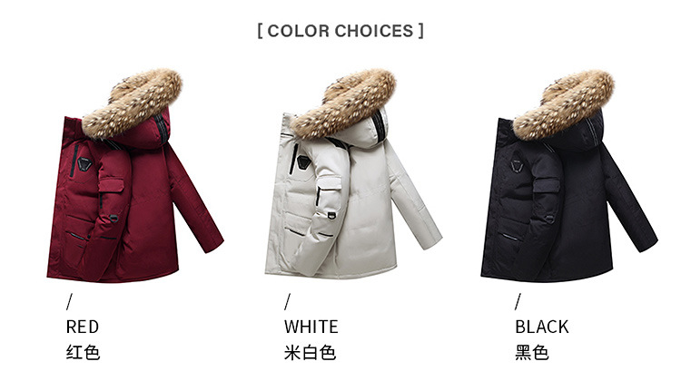 Running Man Same Style down Jacket Men's 2021 New Korean Style Work Clothes Outdoor Hooded Thickened Parka Men's Coat Fashion