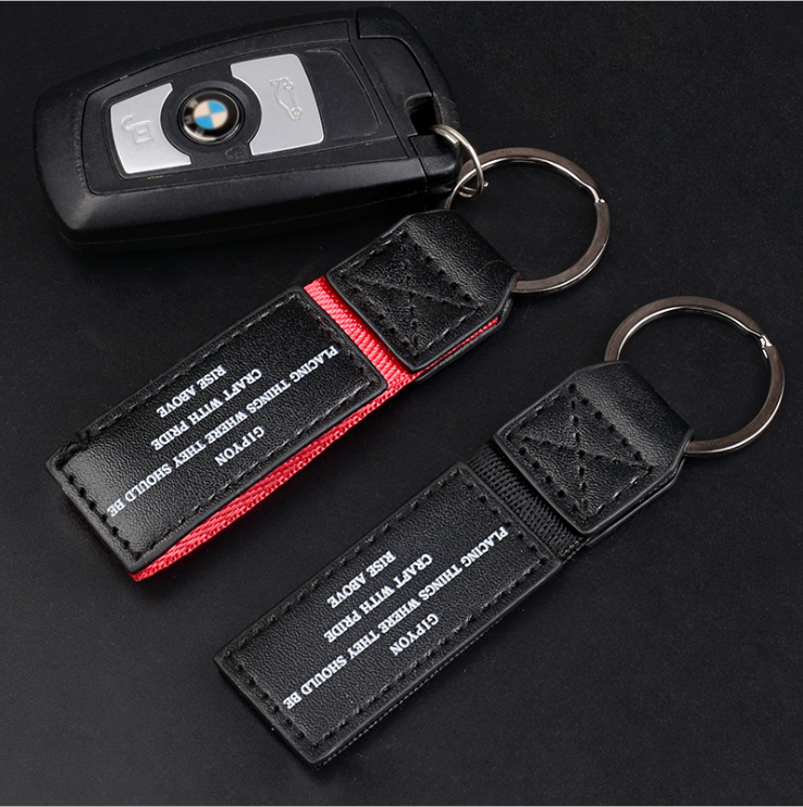 Multi-Functional Leather Car Key Chain Creative Leather Key Ring Ring Bag Waist Pendant Key Ornament Key Chain