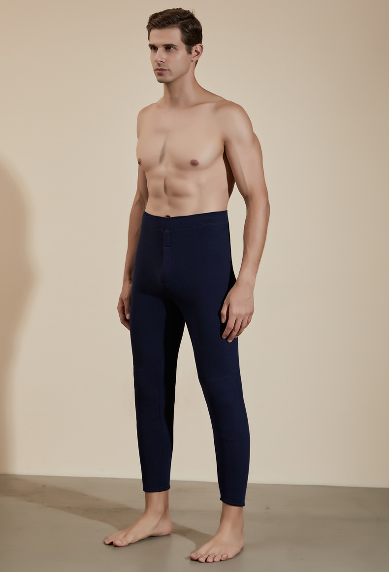 Fall Winter Men Wool Kneecap Fleece-Lined Thick Warm Pants Leggings Men's Long Johns Winter Cotton Pants Fluff Pants Fall Winter Men Wool Kneecap Fleece-Lined Thick Warm Pants Leggings Men's Long Johns Winter Cotton Pants Fluff Pants