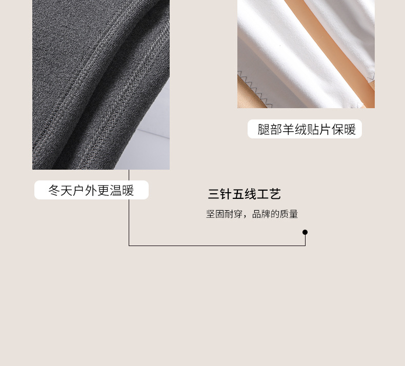 Fall Winter Men Wool Kneecap Fleece-Lined Thick Warm Pants Leggings Men's Long Johns Winter Cotton Pants Fluff Pants Fall Winter Men Wool Kneecap Fleece-Lined Thick Warm Pants Leggings Men's Long Johns Winter Cotton Pants Fluff Pants