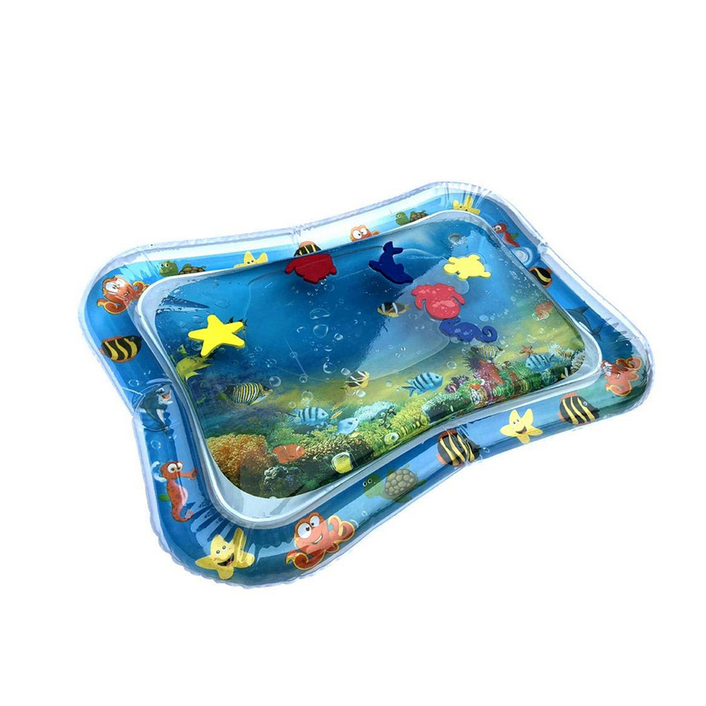 Baby Pat Mat Inflatable Water Mat Marine Life Floor Mat Ice Mat Prone Pat Pad Baby Inflatable Cushion Toy