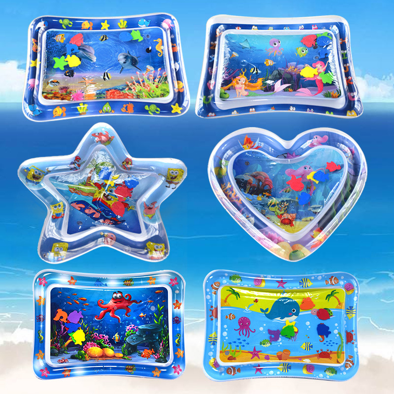 Customized New PVC Inflatable Toy Baby Racket Pad Inflatable Racket Water Cushion Factory Wholesale Racket Pad
