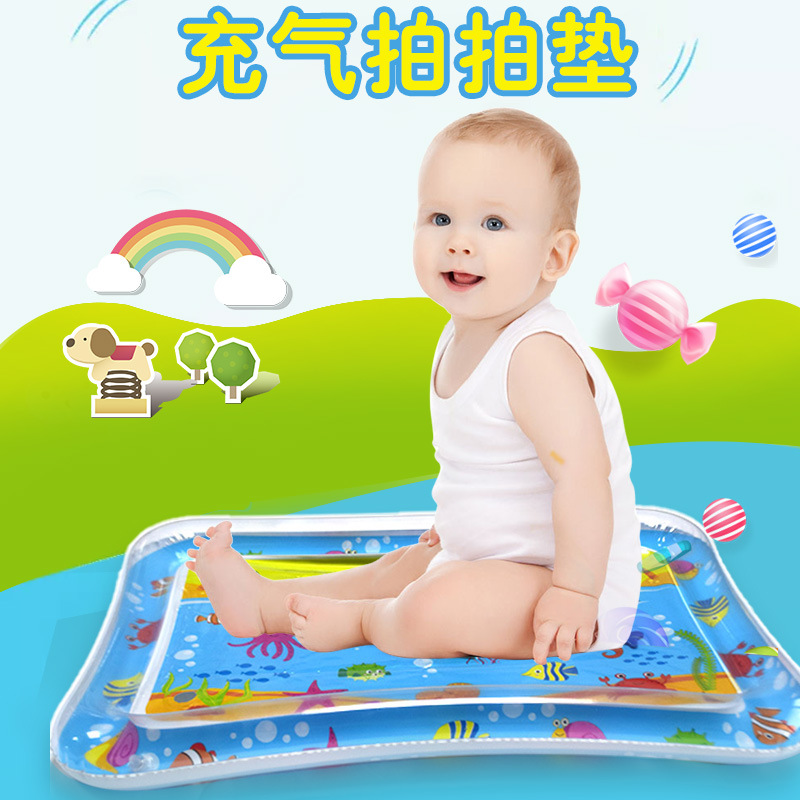 Customized New PVC Inflatable Toy Baby Racket Pad Inflatable Racket Water Cushion Factory Wholesale Racket Pad