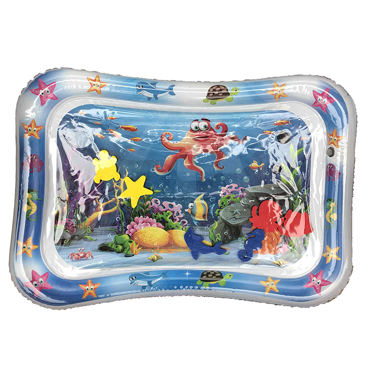 Currently Available Direct Sale Baby Inflatable Water Mat Fishing Game Racket Pad Educational Outdoor Small Toy Pool Foldable