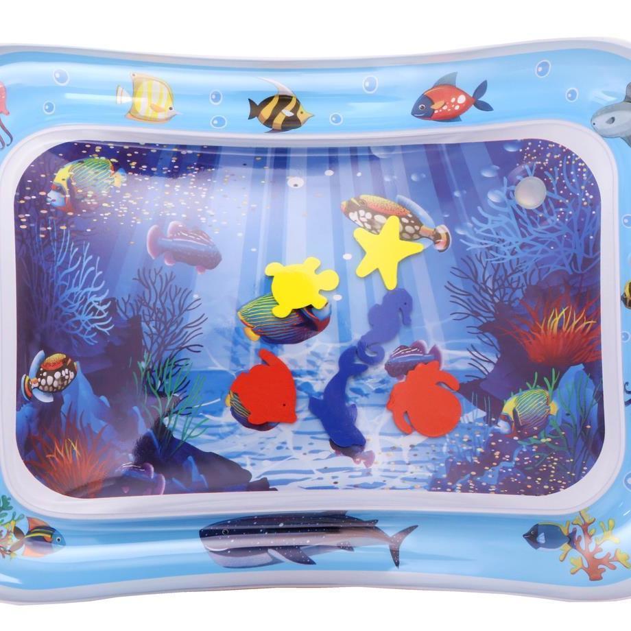 Currently Available Direct Sale Baby Inflatable Water Mat Fishing Game Racket Pad Educational Outdoor Small Toy Pool Foldable