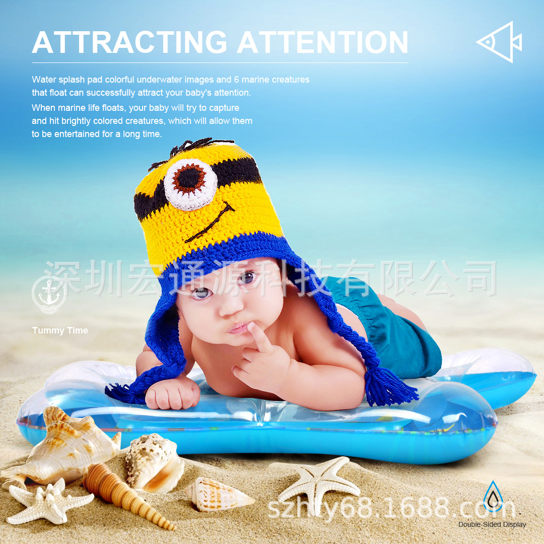 Currently Available Inflatable Cushion Children&#039;s Inflatable Water Games Plunge Pool Inflatable Toy Flat on the Tummy with the Pat Pad Ice Pad