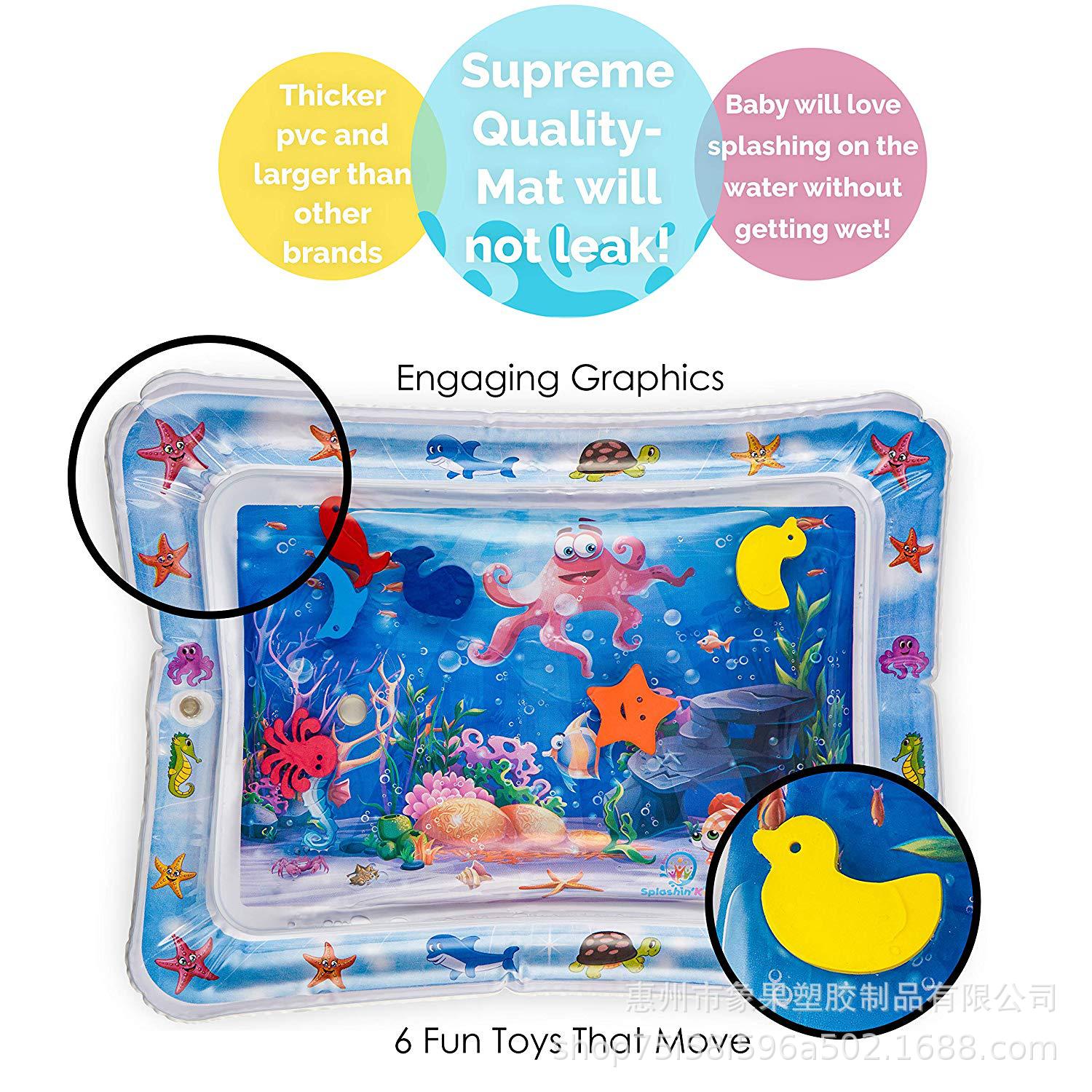 Cross-Border New Inflatable Baby Pat Water Pad Children's Early Childhood Educational Toys Environmentally Friendly PVC Currently Available Cross-Border New Inflatable Baby Pat Water Pad Children's Early Childhood Educational Toys Environmentally Friendly PVC Currently Available