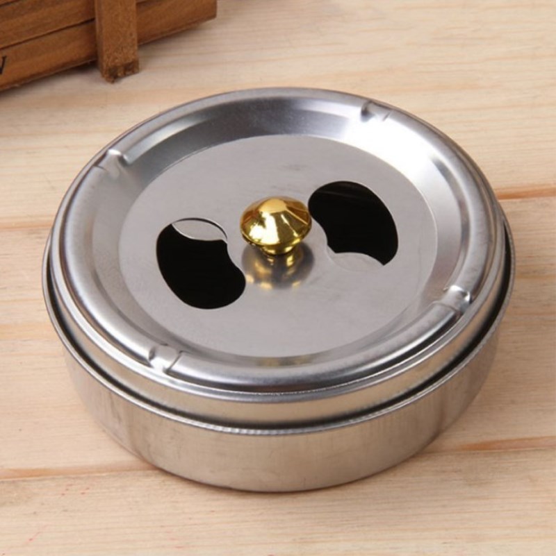 Wholesale 10cm Magnetic Stainless Steel Ash Tray Screw Cap Ashtray One Yuan Two Yuan Supply Wholesale 10cm Magnetic Stainless Steel Ash Tray Screw Cap Ashtray One Yuan Two Yuan Supply