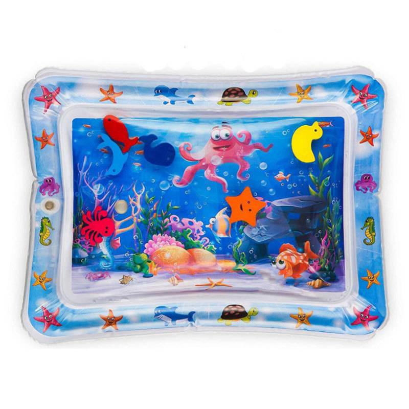 Baby Pat Mat Inflatable Water Cushion Marine Life Mat Ice Pad Prone Pat Mat Baby Inflatable Mattress Toy