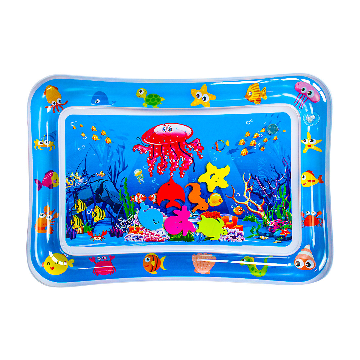 Baby Ice Pad Inflatable Water Cushion Marine Life Pat Water Cushion Inflatable Jellyfish Pat Turtle Pat Water Cushion