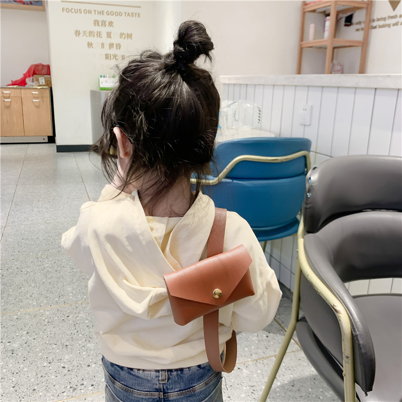 2021 Spring New Retro Mini Girl Boy Baby Toddler Children Chest Bag Waist Bag Messenger Bag Men and Women