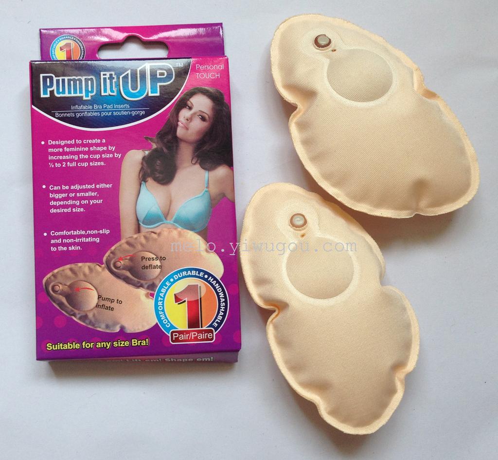 Pump it up inflatable balloon bra bra pad breast pads
