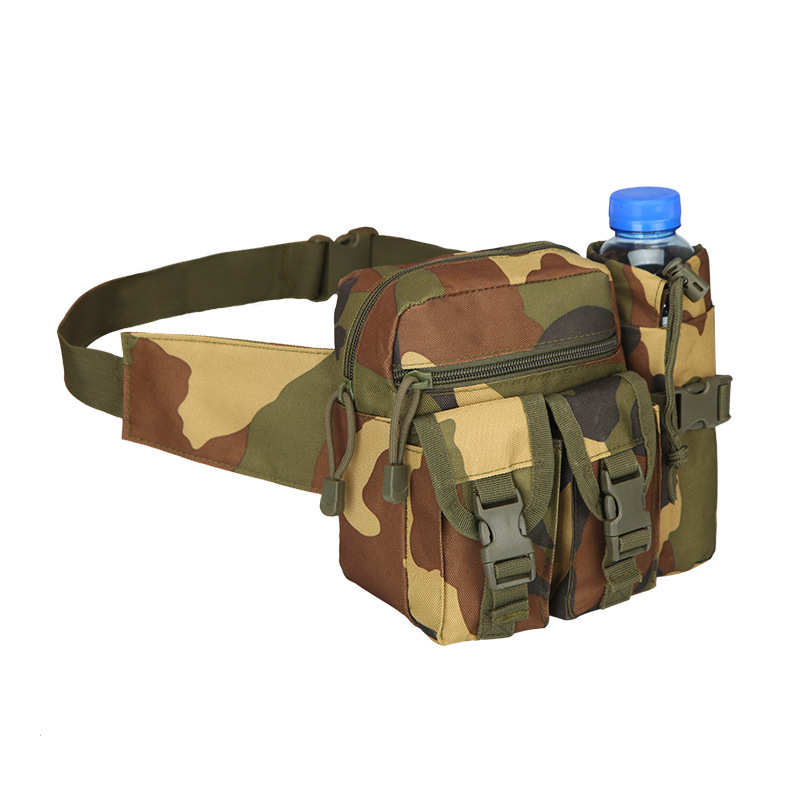 Popular Running Sports Waist Bag Outdoor Functional Bag Outdoor Small Water-Proof Bag Tactical Bottle Waist Pack Outdoor Backpack