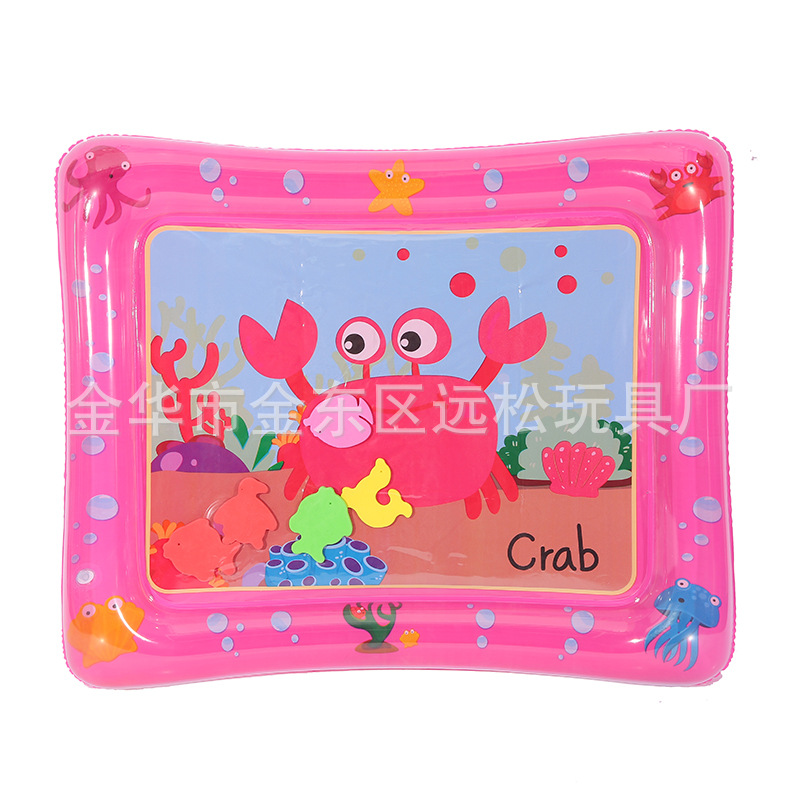 Children&#039;s Inflatable Racket Pad Baby Racket Water Cushion PVC Ocean Fish Water Cushion Parent-Child Interaction Toys Racket Pad