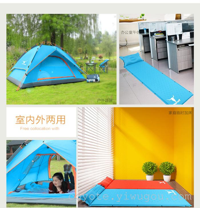 Inflatable pillow cushion pad with automatic single stitching blowing air pillow free ultra portable durable outdoor mat Inflatable pillow cushion pad with automatic single stitching blowing air pillow free ultra portable durable outdoor mat
