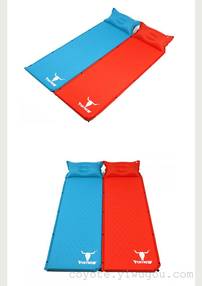 Inflatable pillow cushion pad with automatic single stitching blowing air pillow free ultra portable durable outdoor mat Inflatable pillow cushion pad with automatic single stitching blowing air pillow free ultra portable durable outdoor mat