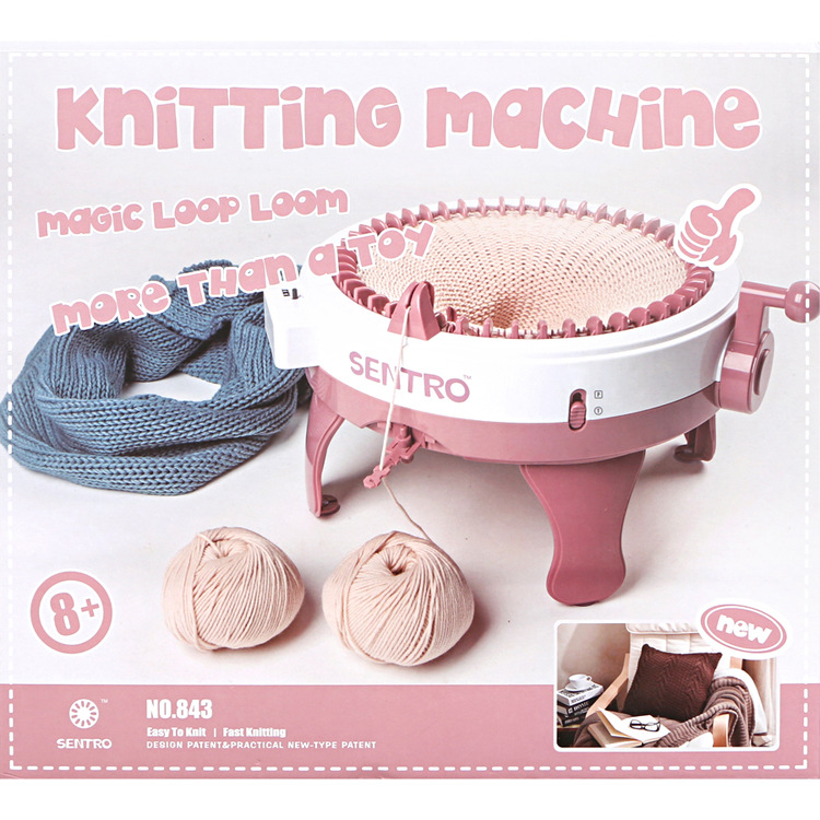 48-Pin Oversized Hand Cylinder Knitting Machine Weaving Machine DIY Creative Woolen Cap Scarf Socks Knit Device