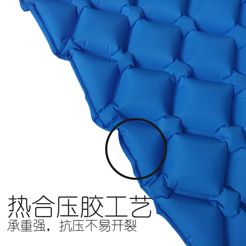 TPU Belt Pillow Rhombus Inflatable Mattress Outdoor Camping Mat Moisture Proof Pad Single Mattress Ultralight Beach Mat Lunch Break Mattress TPU Belt Pillow Rhombus Inflatable Mattress Outdoor Camping Mat Moisture Proof Pad Single Mattress Ultralight Beach Mat Lunch Break Mattress