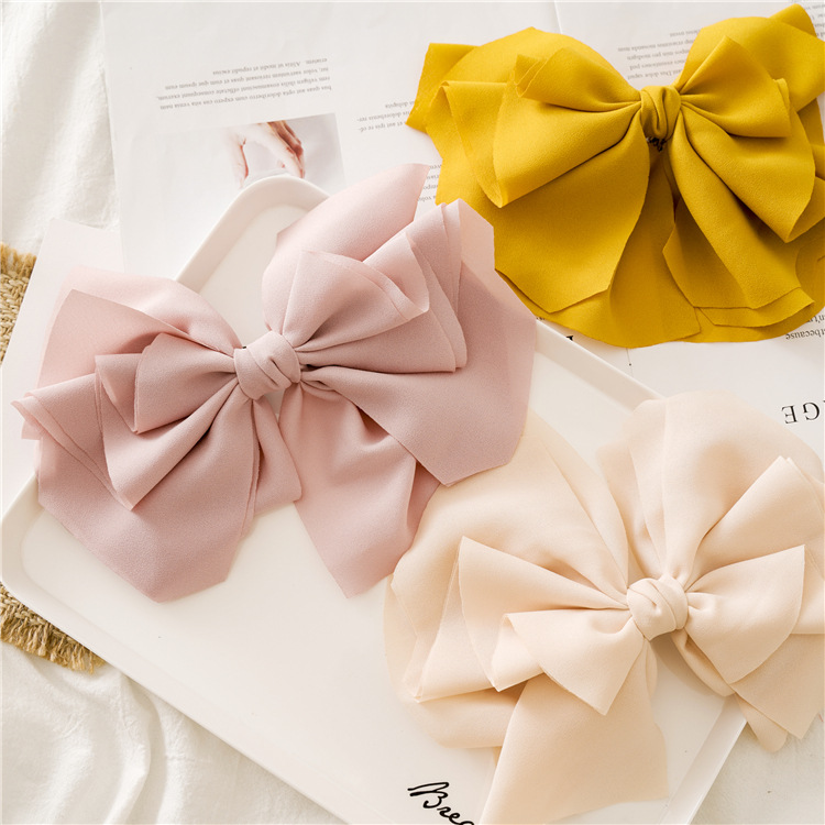 New Japanese and Korean Style Spring and Summer Solid Color Bag Waist Macaron Barrettes Fabric Boutique Ladies Headdress Hand Spring Clip New Japanese and Korean Style Spring and Summer Solid Color Bag Waist Macaron Barrettes Fabric Boutique Ladies Headdress Hand Spring Clip