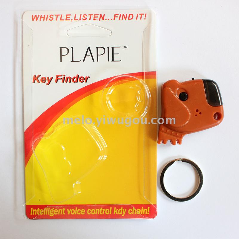 Cartoon intelligent key anti-losing device, whistle key ring finder, audio frequency induction alarm finder LED