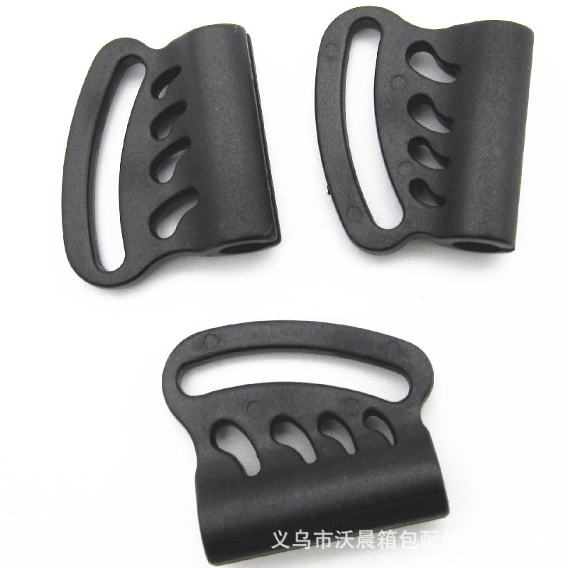 Spot Supply Pom Plastic Butterfly Clipped Button Luggage Ribbon Flat Clipped Button Plastic Waist Bag Buckle