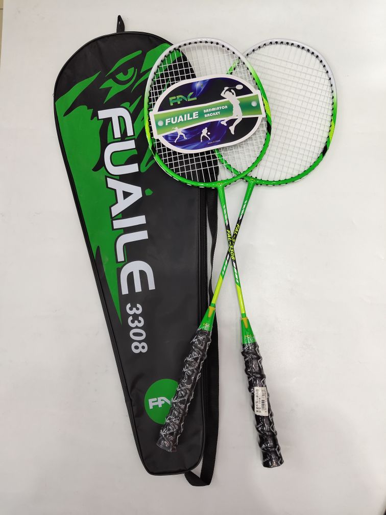 Manufacturer direct selling badminton rackets, 3308 shock shock keel badminton rackets integrated, factory built
