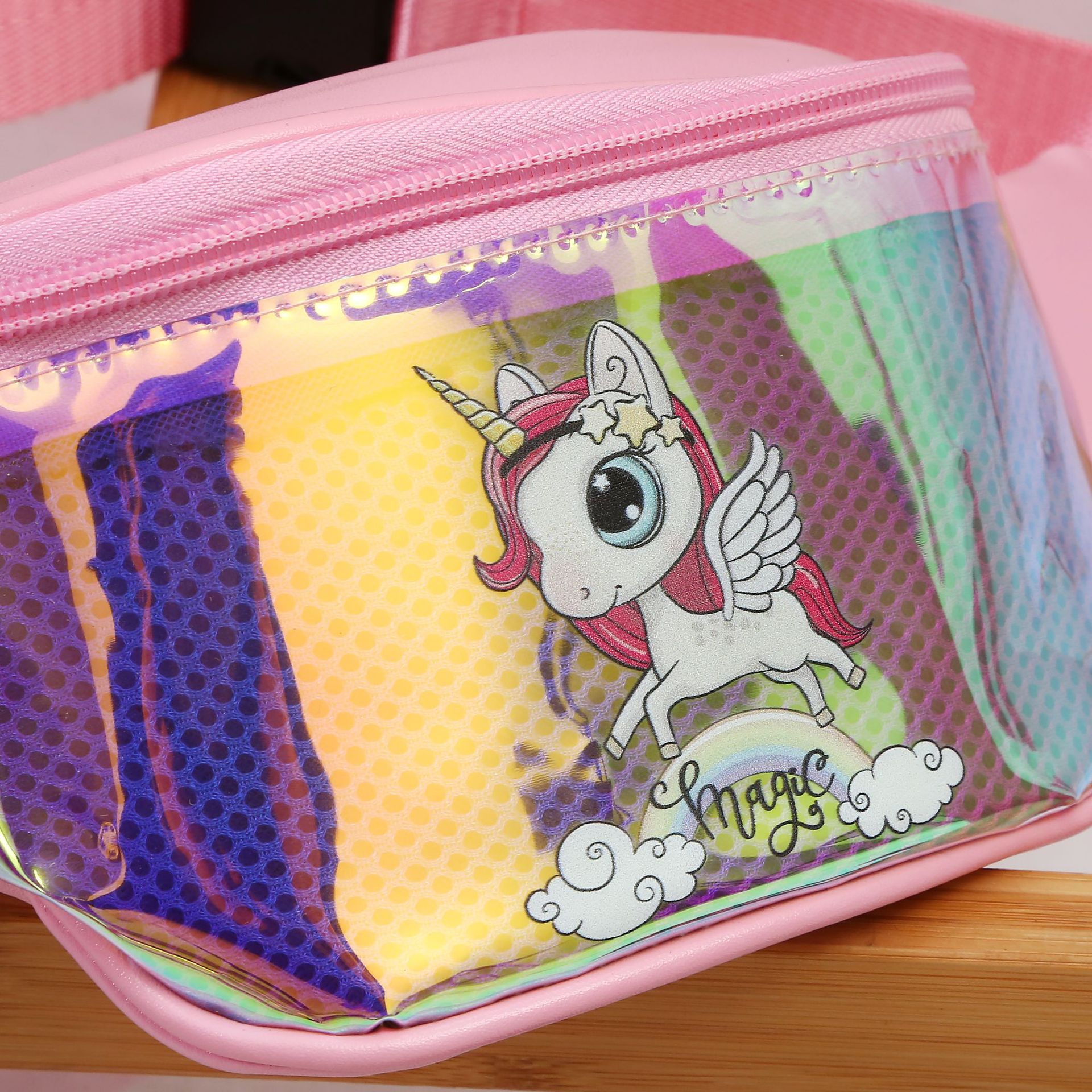 2021 Cross-Border Unicorn Waist Bag Cartoon Cute TPU Sports Chest Bag Children's Laser Crossbody Bag 2021 Cross-Border Unicorn Waist Bag Cartoon Cute TPU Sports Chest Bag Children's Laser Crossbody Bag