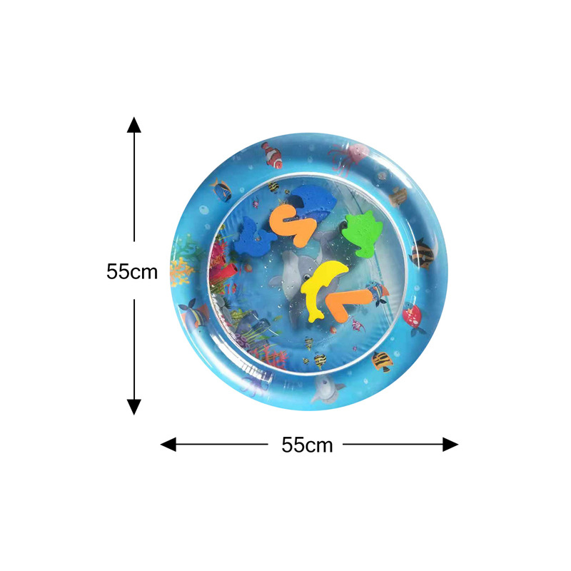 Factory Customized PVC Environmental Protection Baby Inflatable Racket Water Cushion Blowing Round Racket Pad Children &#039;S Pai Pai Le Toy