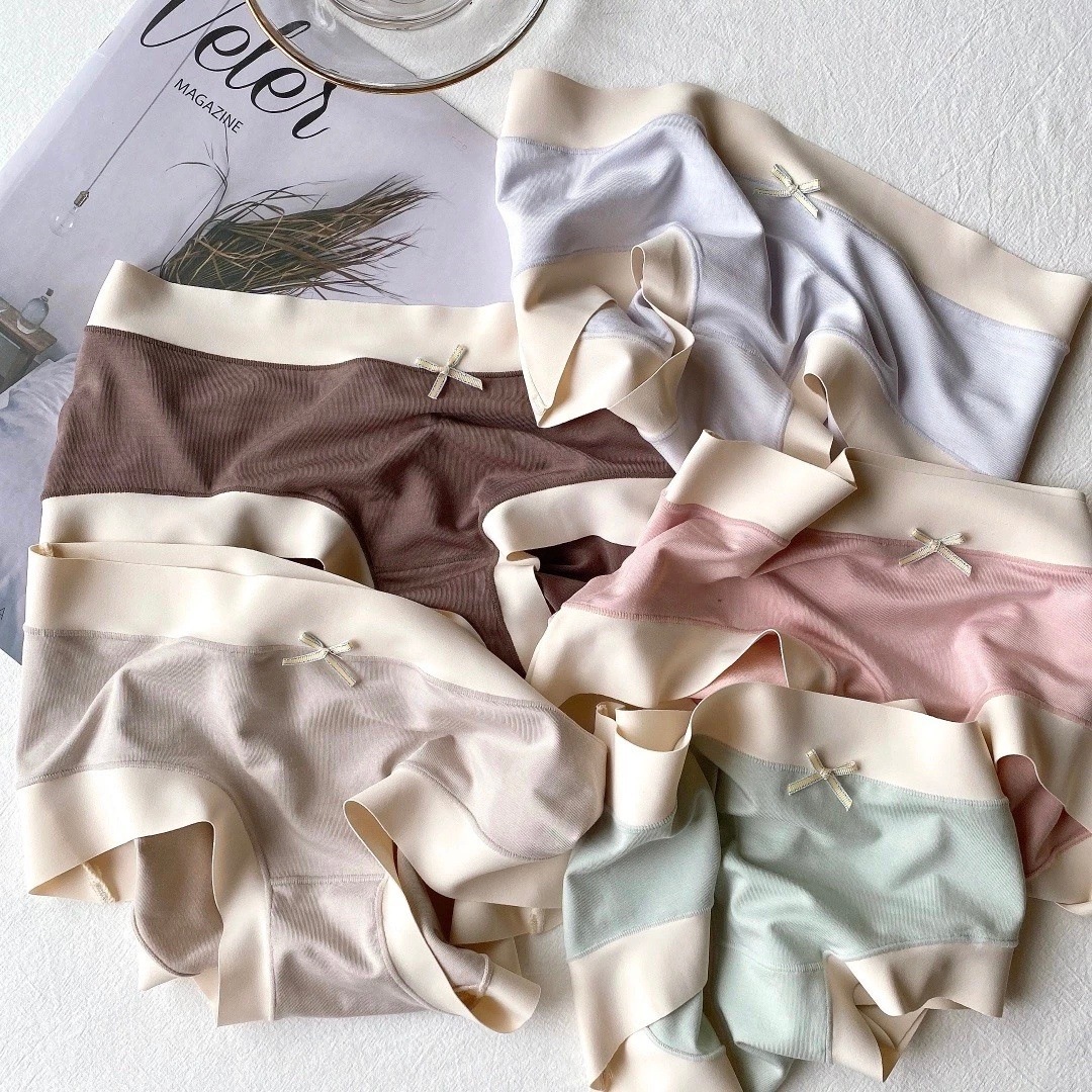 Japanese Girl Modal Moisturizing Underwear Female Mid Waist Traceless Hip Lifting Bag Hip Cotton Stall Breathable plus Size Pregnant Women's Underpants Japanese Girl Modal Moisturizing Underwear Female Mid Waist Traceless Hip Lifting Bag Hip Cotton Stall Breathable plus Size Pregnant Women's Underpants