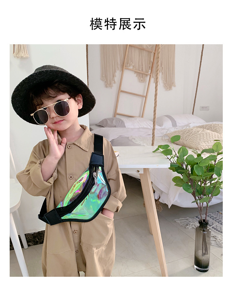 Wholesale Children's Bag Korean Laser Transparent Waist Bag for boys and girls one-shoulder cross-body Bag mini baby Bag Zero Purse Wholesale Children's Bag Korean Laser Transparent Waist Bag for boys and girls one-shoulder cross-body Bag mini baby Bag Zero Purse